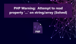 How to fix PHP Warning attempt to read property of array or string