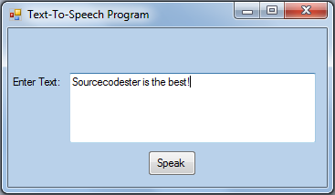 How to Create a Text-To-Speech Application in VB.NETContact: