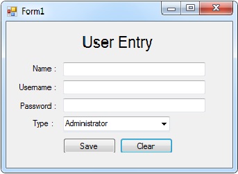 User Entry